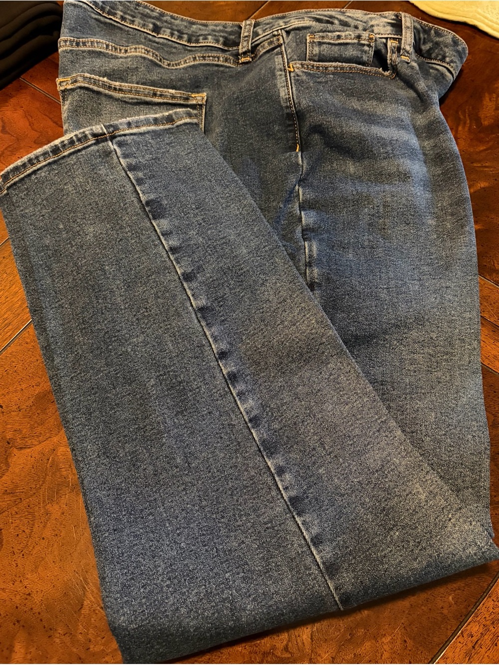 New Sonoma Curvy Straight Leg Blue Denim Jeans